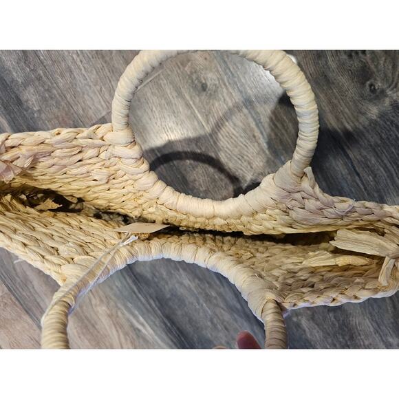 NWT L'Occitane Natural Handmade Chic Straw Boho Vacation Bag - Picture 3 of 3